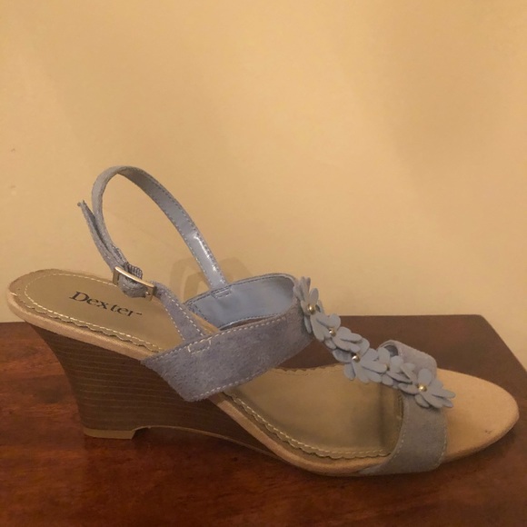 Light blue floral wedges - Picture 14 of 15